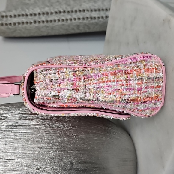 Kate Spade Pink and Orange Tweed Crossbody Bag - Picture 12 of 12